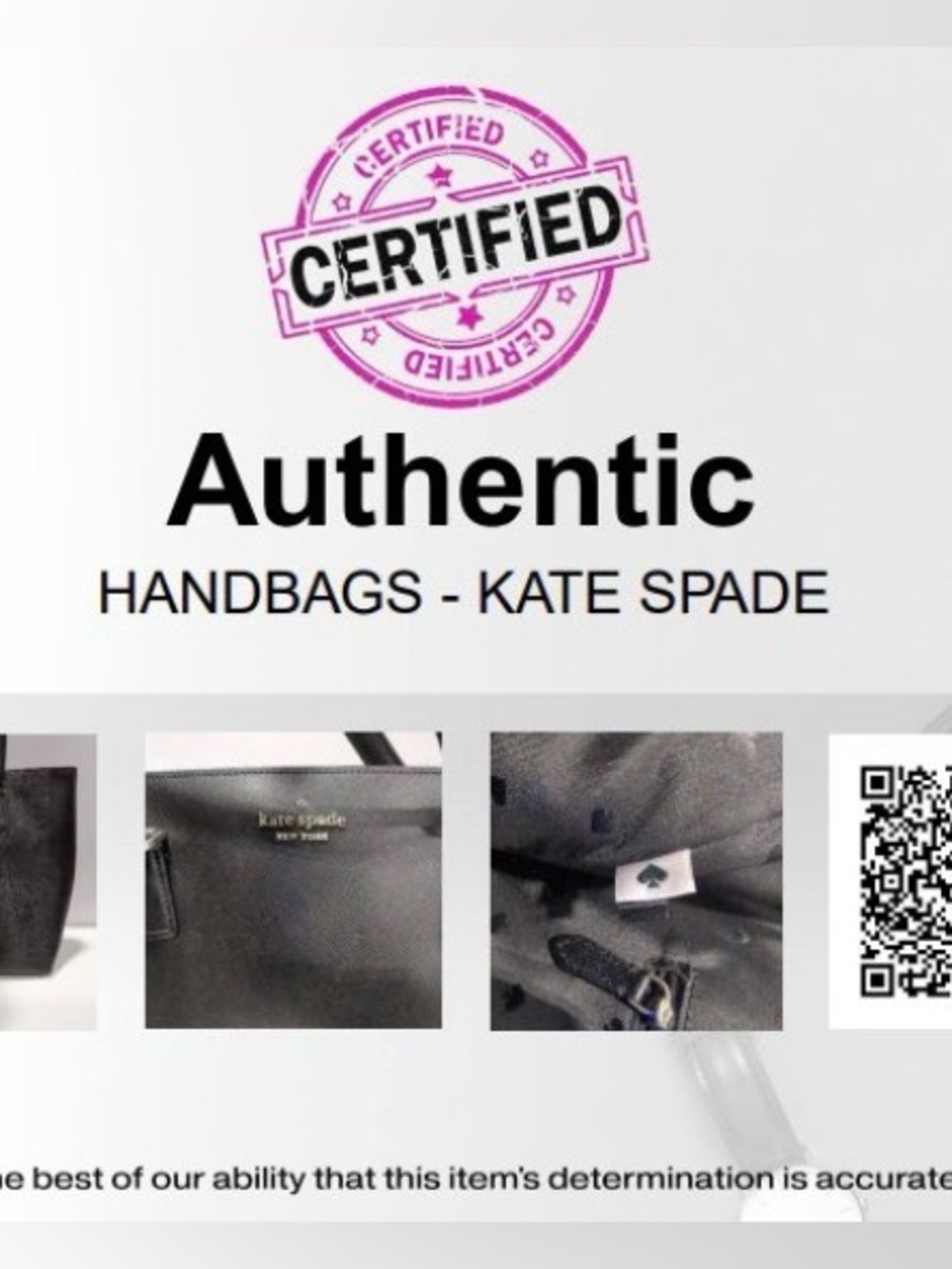 🔥kate spade Black Saffiano Leather With COA - Picture 3 of 3